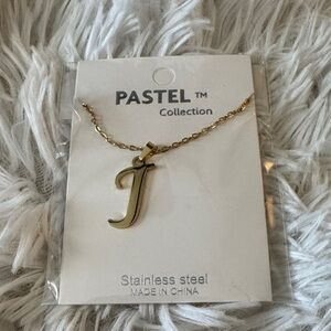 Pastels Collection Gold Initial Necklace